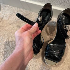 Jimmy Choo black wedges